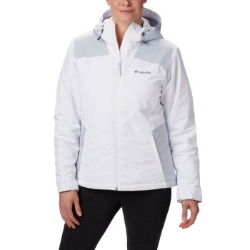 Columbia Ženske Jakne - Tipton Peak Insulated Bijele Sive | ZPIA-29703
